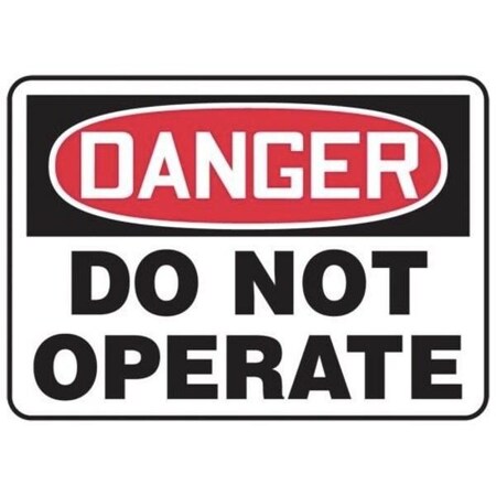 Accuform OSHA DANGER SAFETY SIGN  DO NOT MEQM008XL MEQM008XL